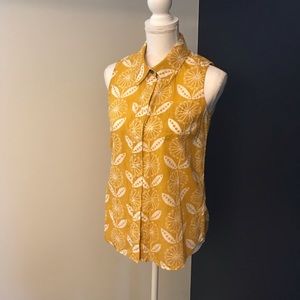 Boden Golden Sunflower Sleeveless Top